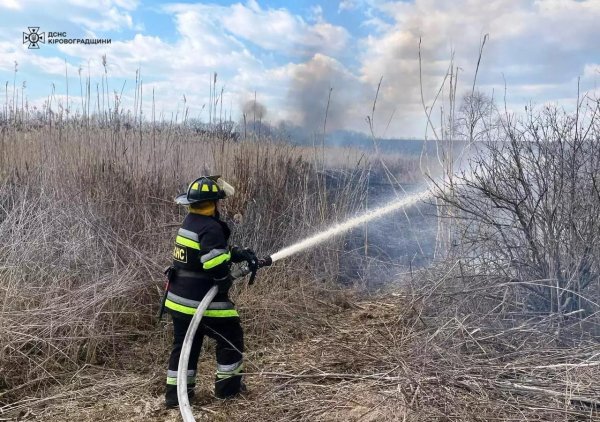 На Кіровоградщині за добу загасили 36 пожеж в екосистемі, вигоріло 13 гектарів землі (ФОТО)