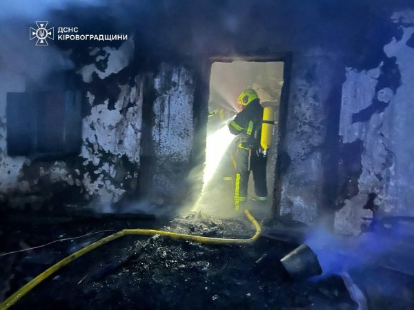 На Кіровоградщині під час пожежі в будинку загинули жінка та її 6-річна донька