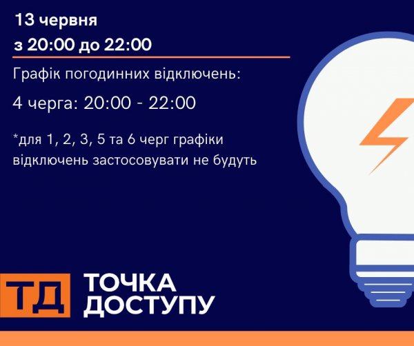 Графіки відключень світла у Кропивницькому та області на сьогодні