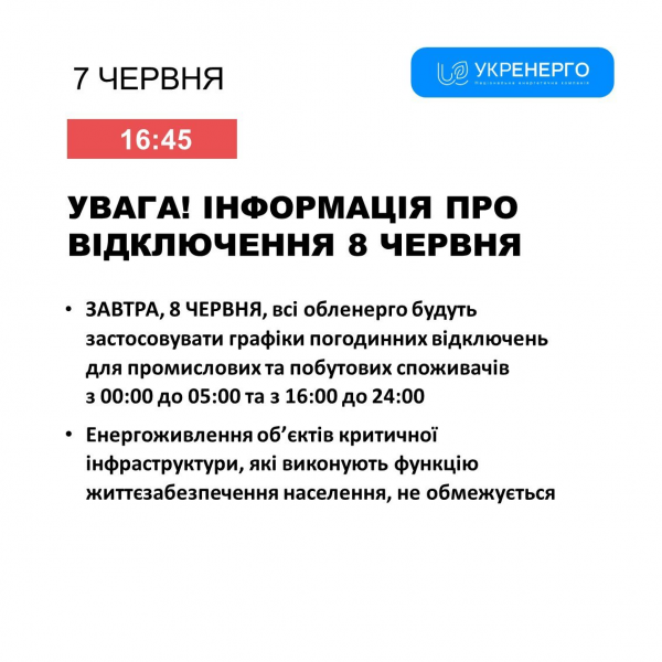 
На вихідних світла буде більше. "Укренерго" розповіло про обмеження в суботу 