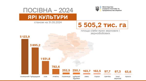 Українські аграрії засіяли вже понад 98% запланованих площ зернових 