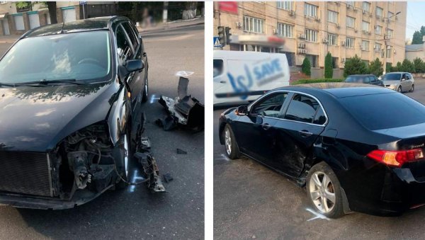 На перехресті в Кропивницькому сталася ДТП: зіткнулися Ford та Honda (ФОТО)