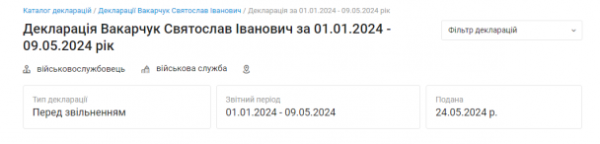 
Співак і лейтенант Святослав Вакарчук демобілізувався – ЗМІ
