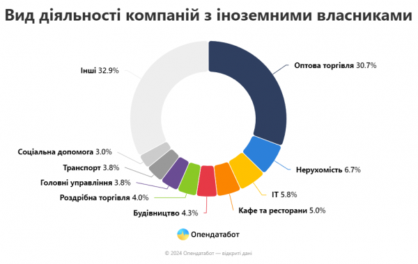 Іноземці з 101 країни відкрили бізнеси в Україні під час повномасштабної війни - Опендатабот