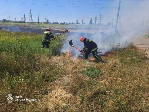 За минулу добу на Кіровоградщині загасили 27 пожеж на відкритих територіях