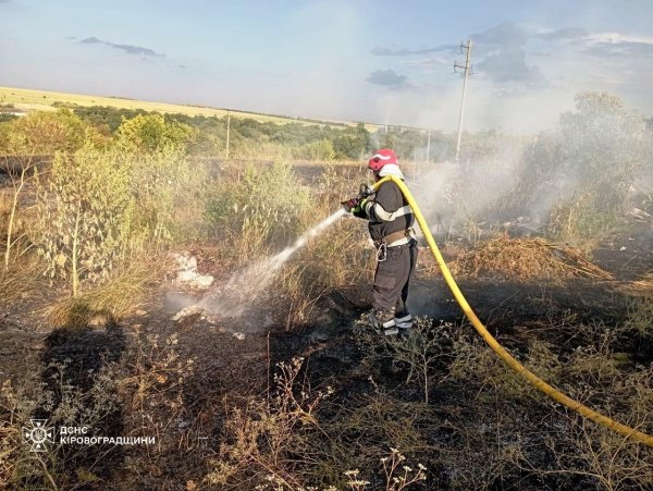 Протягом доби на Кіровоградщині вигоріло 11 гектарів земель (ФОТО)