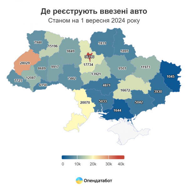 За вісім місяців в Україну ввезли понад 273 тисячі авто - Опендатабот