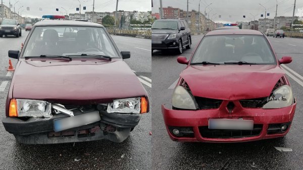 Кропивницький: на Ковалівському мосту сталася ДТП за участі трьох автівок (ФОТО)