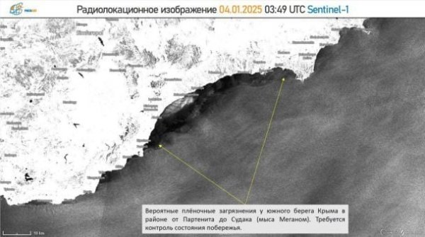 
Мазут із російських танкерів розпливається узбережжям Криму: фото
