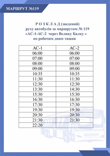 Графік руху автобусів та тролейбусів у Кропивницькому – 2025