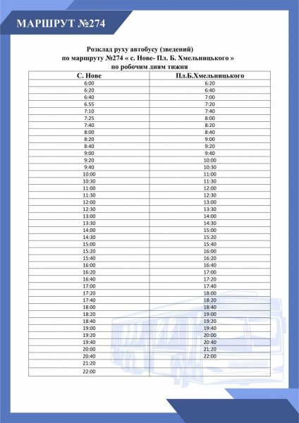 Графік руху автобусів та тролейбусів у Кропивницькому – 2025