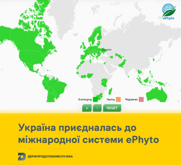 Україна офіційно приєдналась до міжнародної системи ePhyto