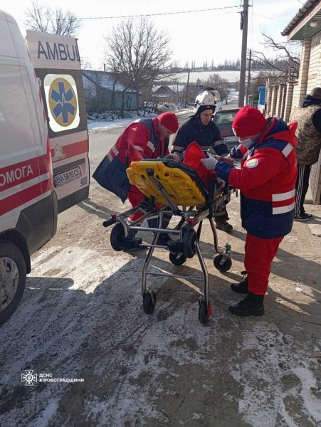 Під час пожежі у Кіровоградській області травми отримав чоловік