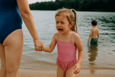 Якщо дитина боїться води — не панікуйте. Розповідаємо, чому виникає страх перед купанням, як діяти батькам і навчити малюка довіряти водоймі.