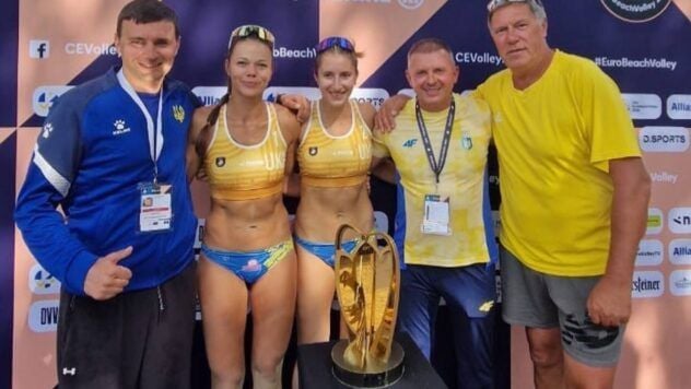Українська пара Гладун і Лазаренко вперше в історії виграла золото чемпіонату Європи з пляжного волейболу, обігравши у фіналі дует з Франції.