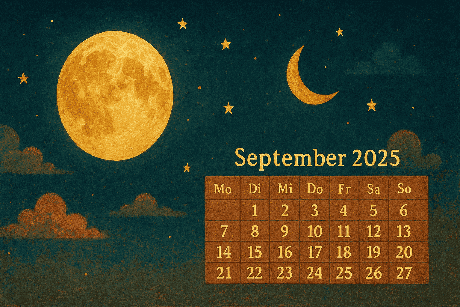 найкращі та найгірші дні вересня 2025 року за місячним календарем для успішного планування.