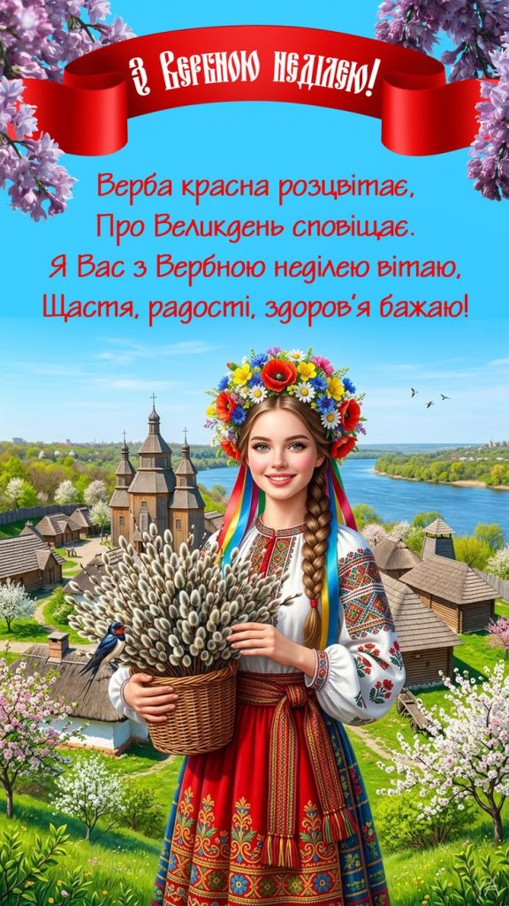 Вербна неділя 2026 в Україні: привітання у віршах, прозі та картинках