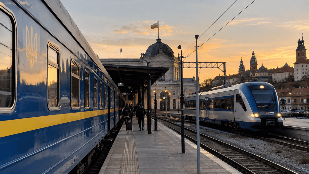 Потяг Львів — Краків 2026: розклад, пересадка в Перемишлі та ціна квитка Потяг Львів — Краків у 2026 році: актуальний розклад через Перемишль, пересадка, ціни квитків, час у дорозі та де купувати квитки.